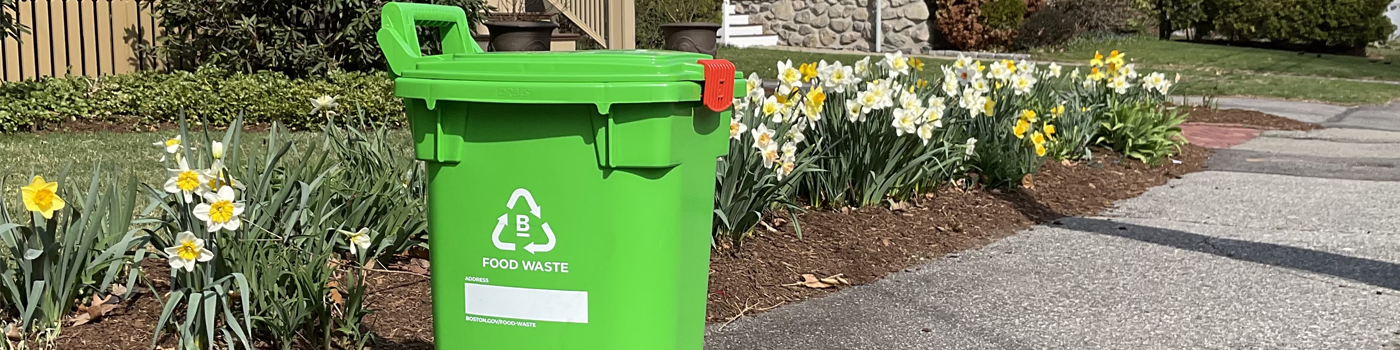 Boston food waste collection bin
